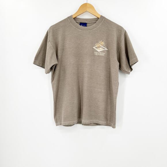 Vintage Tops - Vintage Hollywood California Destination Cotton T-Shirt Size Medium